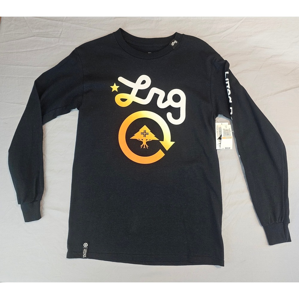 LRG Lifted Research Group S Small Men's Longsleeve T-Shirt Black Multi NWT L598